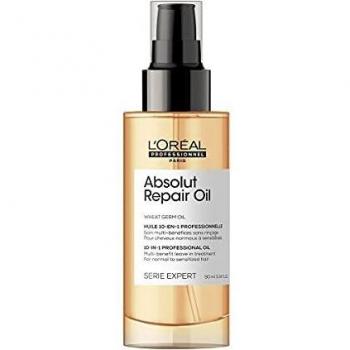 L’Oréal Professionnel | Aceite 10-IN-1 Oil para cabellos secos y dañados, Absolut Repair, SERIE EXPERT, 90ml