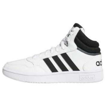 Adidas Hoops 3.0 Mid Classic Vintage Zapatillas Casual Skate para Hombre, Color Blanco/Core Black/Cloud White, Talla 40 EU