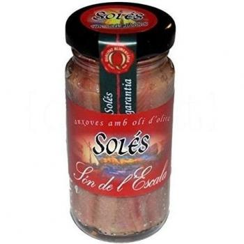 Anchoas en aceite de oliva 100gr. Salaons Solés. 20un.