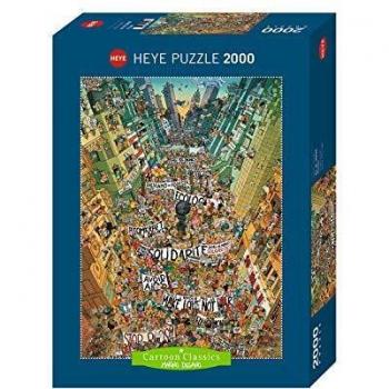 Heye Protest! 2000-Piece Puzzle - Cartoon Style