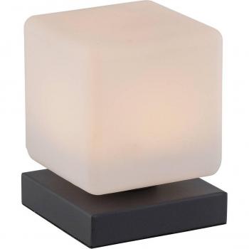 Lámpara de mesa LED regulable gris oscuro - Jano