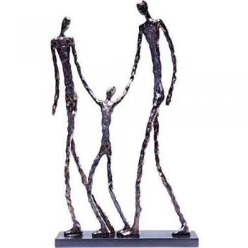 Kare Design Figura Decorativa Elements Happy Family, Negro, 47x7.5x31cm