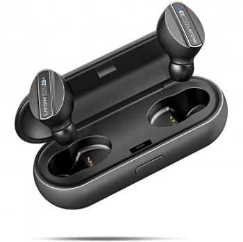 Auriculares inalámbricos, LATOW ACE Auriculares Bluetooth con micrófono Auriculares estéreo en la oreja con funda de carga Compatible para iPhone Android Smartphones