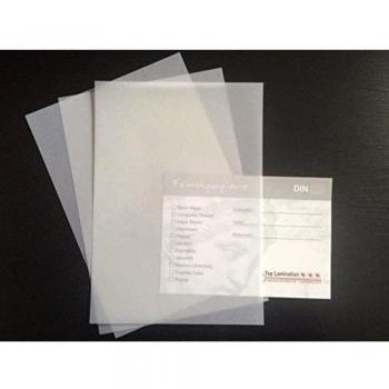 Top Lamination 50 hojas de papel DIN A6 transparente transparente de color blanco 170 g/m² Excelente traspaso, muy buena calidad, de uso: invitaciones, tarjetas de visita, plantilla hojas para álbumes, álbumes de fotos, ventanas, imágenes, manualid