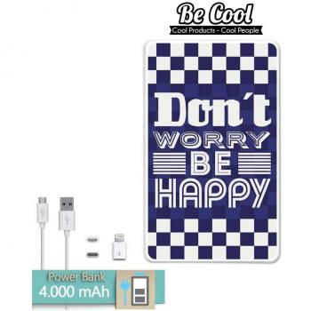 Becool® - Batería Externa Power Bank 4000 mah + Gratis 1 cable USB-MicroUsb