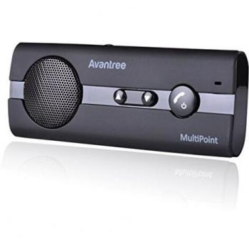 Avantronics Handsfree Bluetooth 4.0 Car Speakerphone Kit with Echo and Noise Cancellation