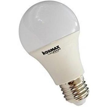 Kormax Lámpara de LED Estandar E27, 9 W, Blanco, 60x108 mm