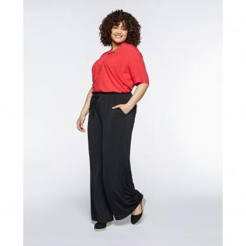 Joggers holgados de punto elástico con cordón de ajuste