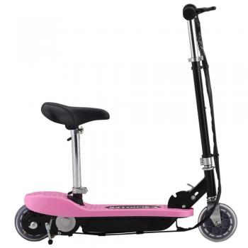 Patinete eléctrico con asiento rosa 120 W