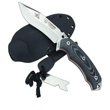 Cudeman 124-M-K Cuchillo Supervivencia, Negro, L