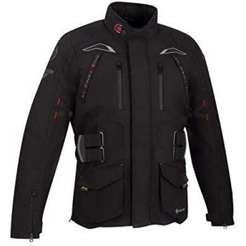 Bering Chaqueta moto QUEBEC Negro, Negro, XL