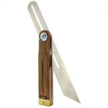 Hedue A225 - Carpintero anidan nuez, chapa de acero inoxidable de 250 mm, 1 pieza