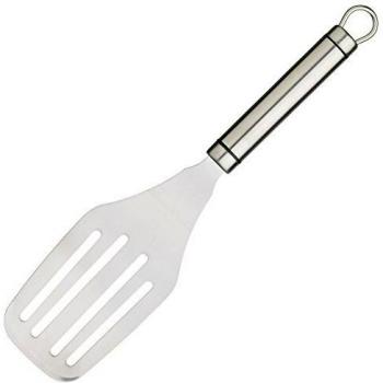 Espátula de Cocina Plana Ovalada de Acero Inoxidable con Mango - 28 cm