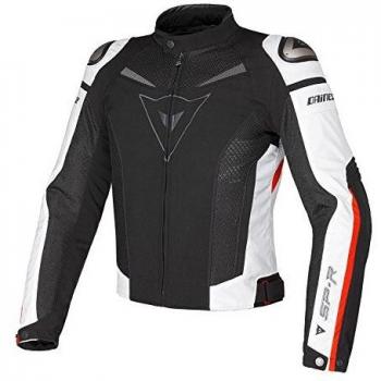 Dainese 1735143_858 Chaqueta Moto, Negro/Blanco/Rojo, 50 EU