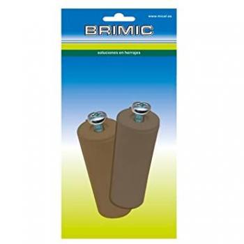Tope para Persianas Enrollables Micel BRIMIC 40mm Marrón - 2 Unidades con Tornillo de Metal