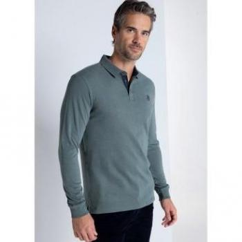 Polo básico de manga larga Bendorff para hombre