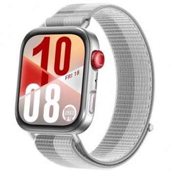 Smartwatch Huawei Watch Fit 4 - Pantalla 1.82 HD, GPS, Conexión Android/iOS, Batería hasta 10 días, Pulsera de Nylon Gris