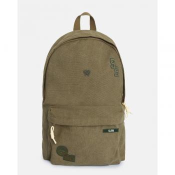 Mochila Silbon Parches Verde - Ideal para hombres con estilo casual y urbano