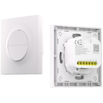 Interruptor de Pared Inteligente Zigbee Doble Canal Sonoff Orb-ZBW2L Sin Neutro Control Remoto y por Voz