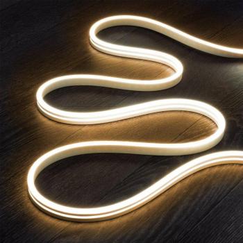 Tira LED Neón 24V DC NFLEX6 IP65 a Medida Corte cada 5 cm Blanco Cálido 2 m