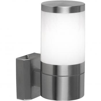 Aplique de Pared Moderna para Exterior Xeloo, Acero Inoxidable Brillante, IP44, 1x E27