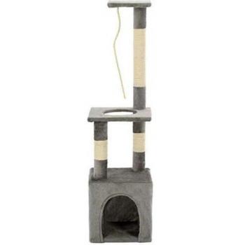 vidaXL Rascador para Gatos con Poste Rascador de Sisal 109cm Gris Mascotas