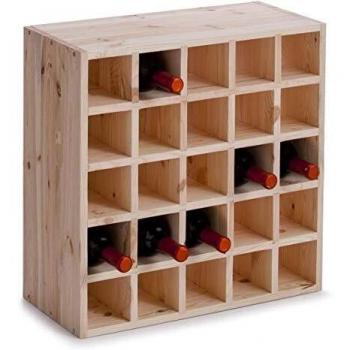 Zeller 13172 Botellero, Madera, Marrón, 52x25x52 cm