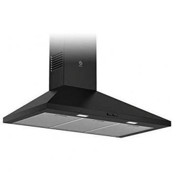 Balay 3BC696MN Pyramidal Decorative Wall Hood, 90cm, Black, 600 m³/h, Class A