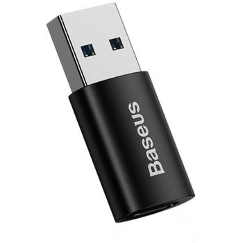 Adaptador de Interfaz USB Tipo C Baseus Ingenuity Serie Mini OTG, Conector USB-A 3.1 Macho a Tipo-C Hembra en Color Negro