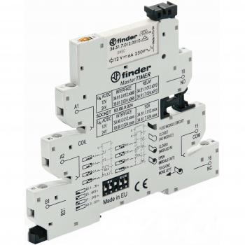 Finder 39.81 Electromechanical Relay Timer Module SPDT 6A 12V AC/DC