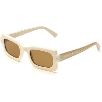 Marni Lake Vostok Col. Panna Sin Unisex Square White Sunglasses