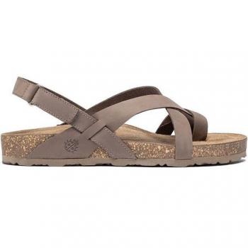 Sandalias de Piel Jerba 178 marrón Yokono