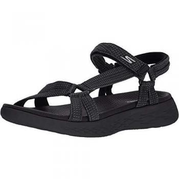 Skechers Women's On-The-Go 600 Brilliancy Black Sandal