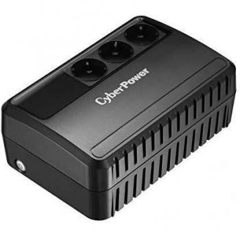 CyberPower BU650E USV 650VA/360W Línea interactiva, Compacto Negro Sistema de Alimentación Ininterrumpida