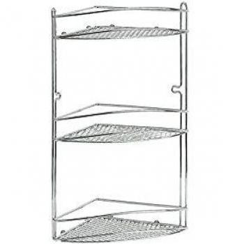 Estante Esquinero Cromo Star Triple 21x21x46 cm Artex