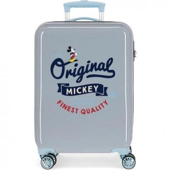Disney Mickey Original Classic Maleta de Cabina Rígida Azul 38x55x20cm con Capacidad de 34L