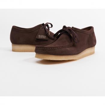 Clarks Originals Wallabee Dark Brown Suede Casual Sneakers for Men Size UK 10
