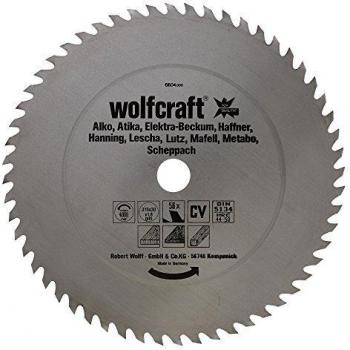 wolfcraft 6604000 6604000-1 Hoja de Sierra Circular CV, 56 dient, Serie roja diam. 315 x 30 x 1,8 mm, 315x30x1.8mm