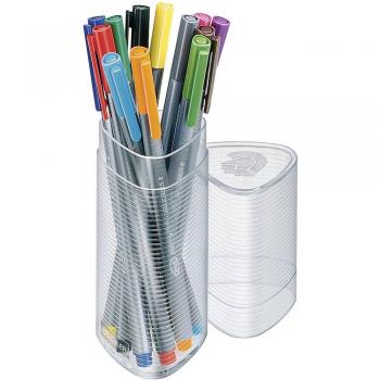 STAEDTLER Fineliner triplus, caja de 12 triangulares, 0,3 mm, incluye 12 colores