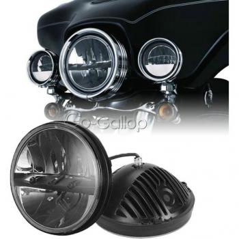 Faros Proyector LED de 7 para Motocicleta Harley Softail, Electra Glide Ultra Classic, Road King y Street Glide