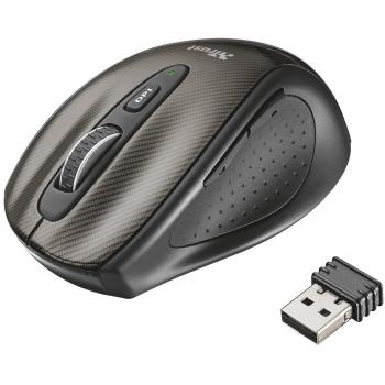 Trust Kerb - Ratón ergonómico con sensor láser y selector DPI, gris