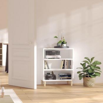 Aparador de madera contrachapada blanco 57x35x70 cm - Mueble de Almacenaje de Salón, Armarios con Puertas, Cajón de Madera, Buffet para salón Moderno, Armario Auxiliar