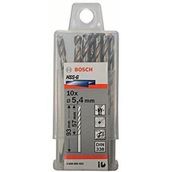 Bosch 2 608 585 493 - Pack de 10 brocas para metal HSS-G, DIN 338
