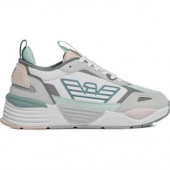 EA7 Emporio Armani Grey Ace Runner Sneakers