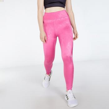 Adidas Mallas de mujer 7/8 DailyRun Embossed Camo - Fucsia - Con bolsillo - Talla XS