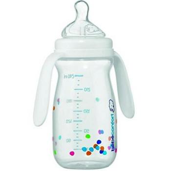 Bébé Confort - Biberón Natural Comfort Flujo Rápido con Asas Bébé Confort 240 ml 4m+