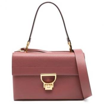Coccinelle Mini Burgundy Leather Handbag for Women - One Size