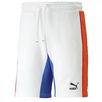 Pantalones Cortos Puma Classics Block 8 Blanco Rojo Azul - L