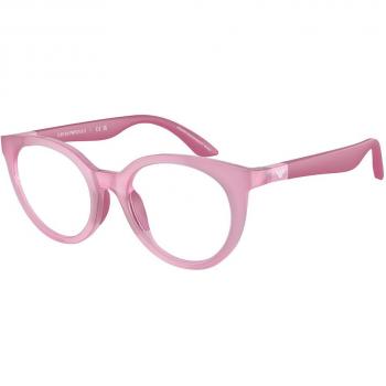 Emporio Armani EK3007F Kids Asian Fit 6133 Kids' Eyeglasses Pink Size 47 - Blue Light Block Available