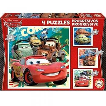 Educa - Cars 2 Conjunto de Puzzles, Multicolor